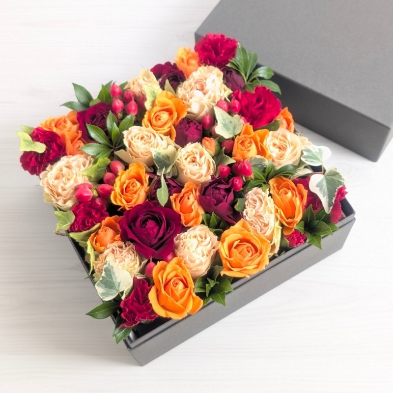 フラワーボックスギフト｜おしゃれな箱入り花の贈りもの