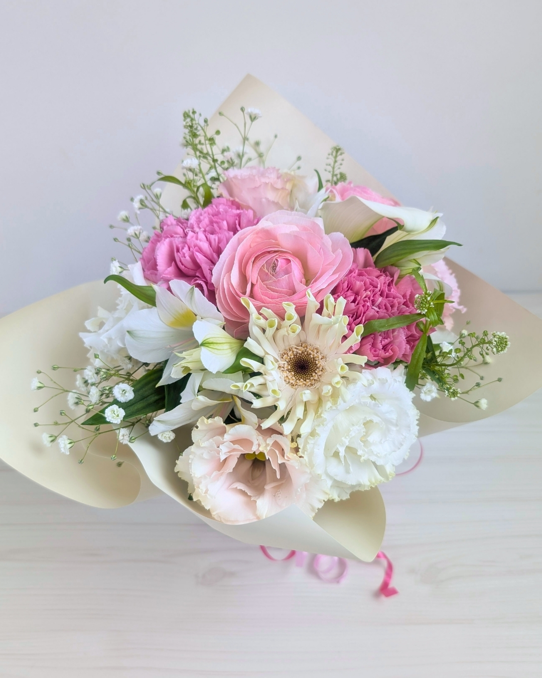 病院・施設へのお見舞いの花 アレンジメント・花束 お届け実例