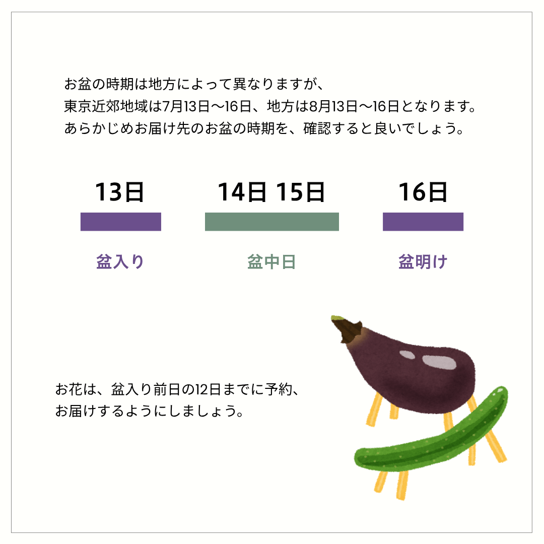お盆・新盆・初盆のお花の全国発送。