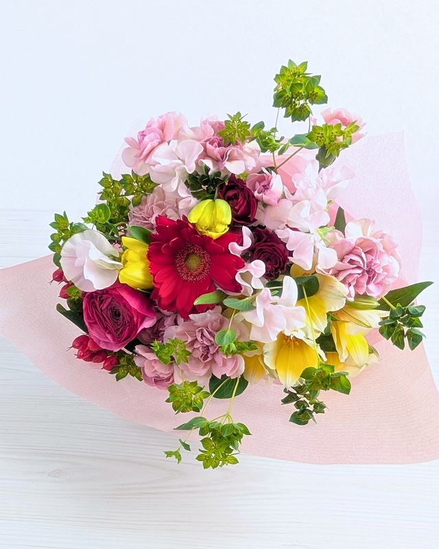 退職祝いの花 アレンジメント・花束 お届け実例