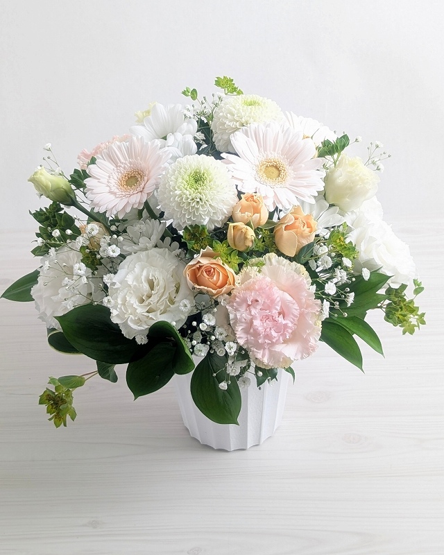 喪中見舞いの花 アレンジメント・花束 お届け実例