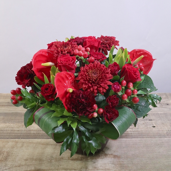 還暦 フラワーギフト 還暦祝いのお花 還暦祝いのプレゼント 還暦祝いの赤い花束