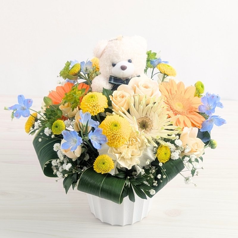 クマちゃん付きアレンジメント ママン