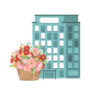 落成・竣工祝いの花