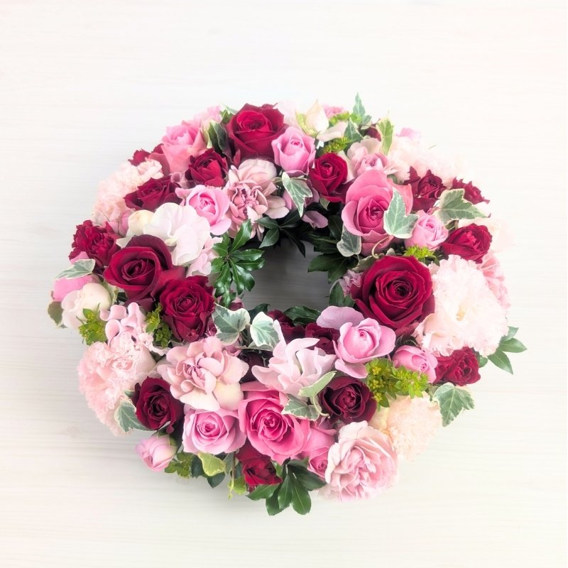 リース型フラワーギフト アネル｜壁に飾るインテリアになる贈りもの