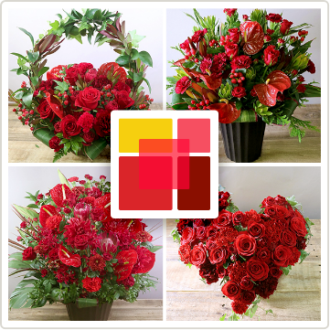 還暦祝いに最適な赤い花束やアレンジメント｜情熱と活力を伝えるスカーレットのお花ギフト