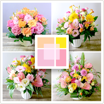 誕生日や記念日に贈る可愛いピンクオレンジ「キャンディ」｜華やかで甘い印象の花束