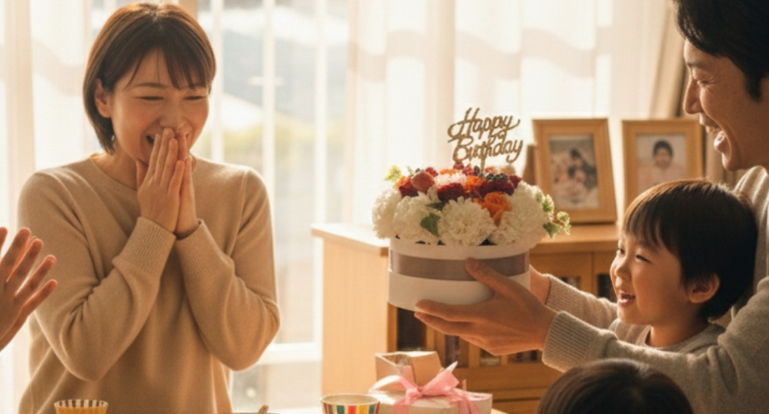 誕生日に贈るフラワーギフト特集。誕生日プレゼントに人気の花束やアレンジメントを、最短当日発送でお届けします。