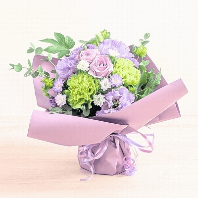 入院・手術のお見舞い花　明るい色合いのフラワーアレンジメント