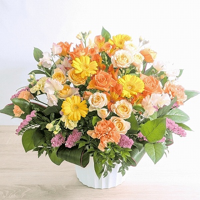 長期入院のお見舞いフラワーアレンジメント　長持ちするお花のギフト
