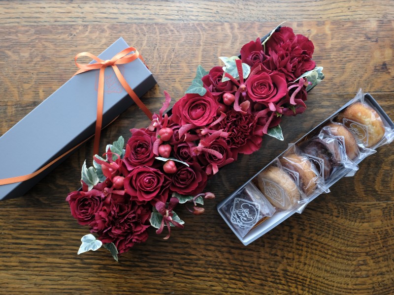 お花とお菓子のギフトセット