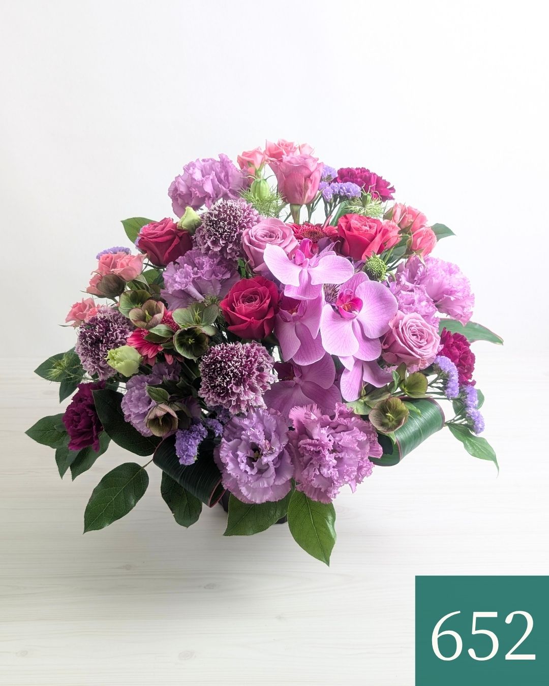 【紫の花・ プレゼント】アレンジメント「ヴィオラ」 華やかな Lサイズ  | 東京花屋｜お花のプレゼント・お花ギフト 通販｜フラワーギフト 花以想（はないも）