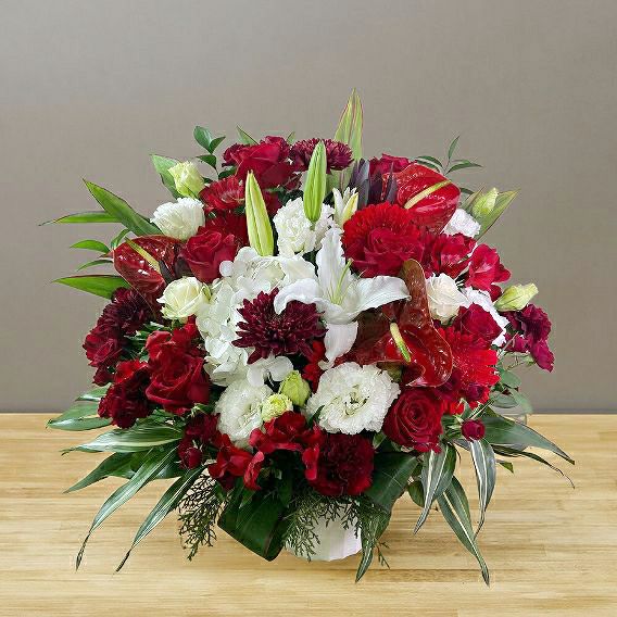 落成祝いの花・竣工祝いの花。会社・取引先に贈るお祝い花・お祝いアレンジメント フラワーギフト