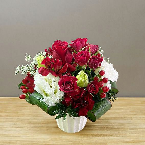 落成祝いの花・竣工祝いの花。会社・取引先に贈るお祝い花・お祝いアレンジメント フラワーギフト