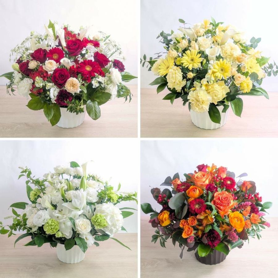 就任記念祝いの花。社長就任のお祝いに贈る花ギフト　おしゃれなアレンジメント