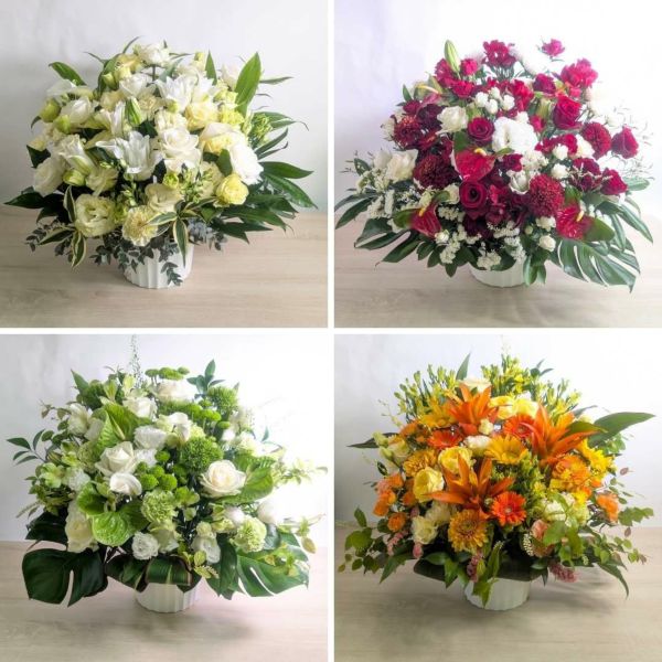 開店祝いのお花。新しいお店、リニューアルオープンのお祝いに贈るフラワーギフト。