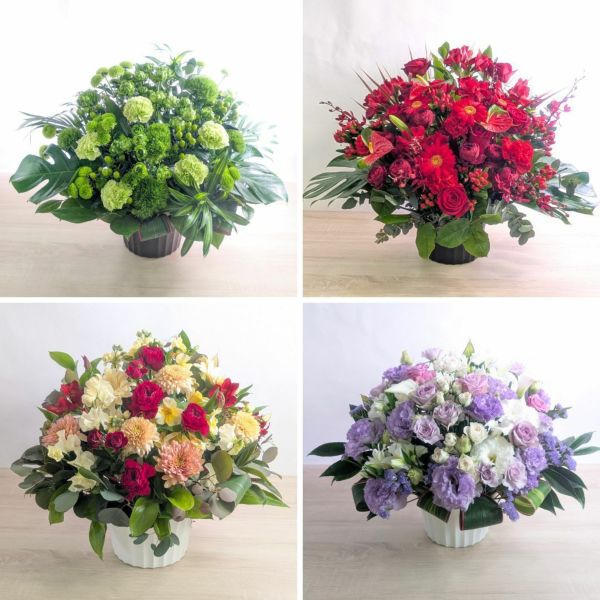 開店祝いのお花。新しいお店、リニューアルオープンのお祝いに贈るフラワーギフト。