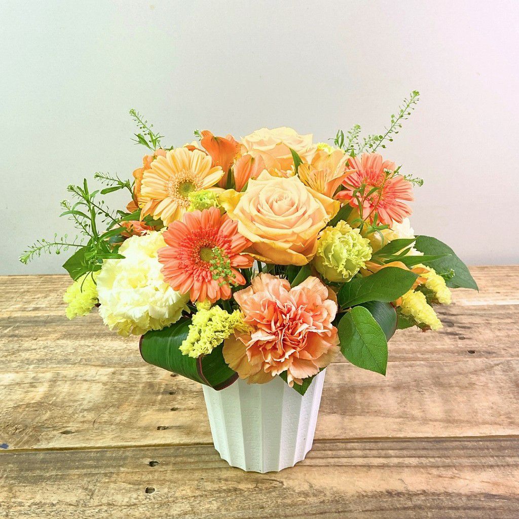 退職祝いの花。定年退職・引退・退官した父母・祖父母・上司に贈る花束・お祝いアレンジメント