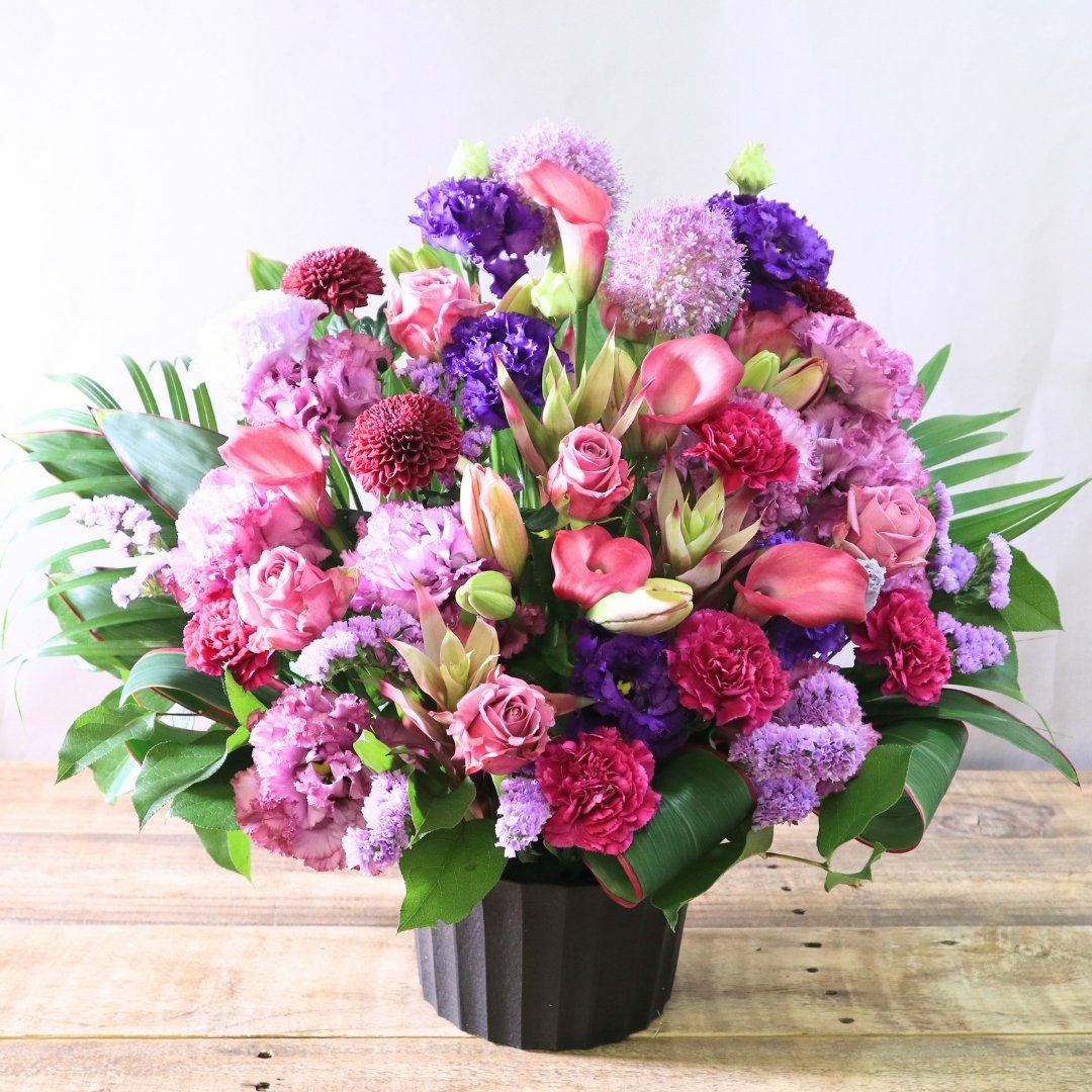 古希祝いのお花。70歳・古希を祝う花束・アレンジメント・お花のプレゼント。フラワーギフトの贈り物