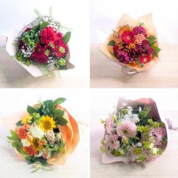 誕生日お祝い、結婚記念日、送別会、発表会に贈る花束のギフト。