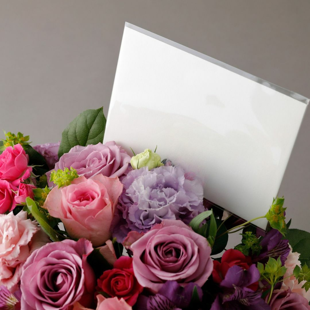 お花と手紙　自筆のお手紙セット