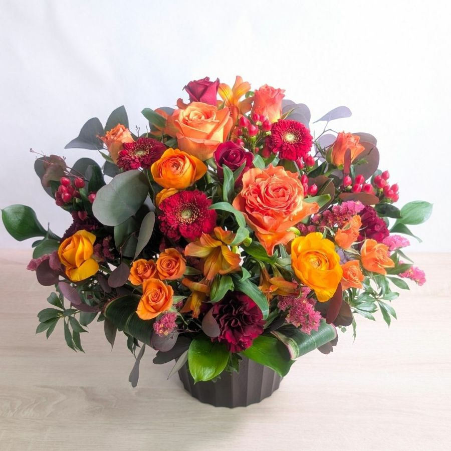 【会社 取引先お祝い花・品よく贈る】アレンジメント L ｜花ギフト通販｜ 花以想（はないも）