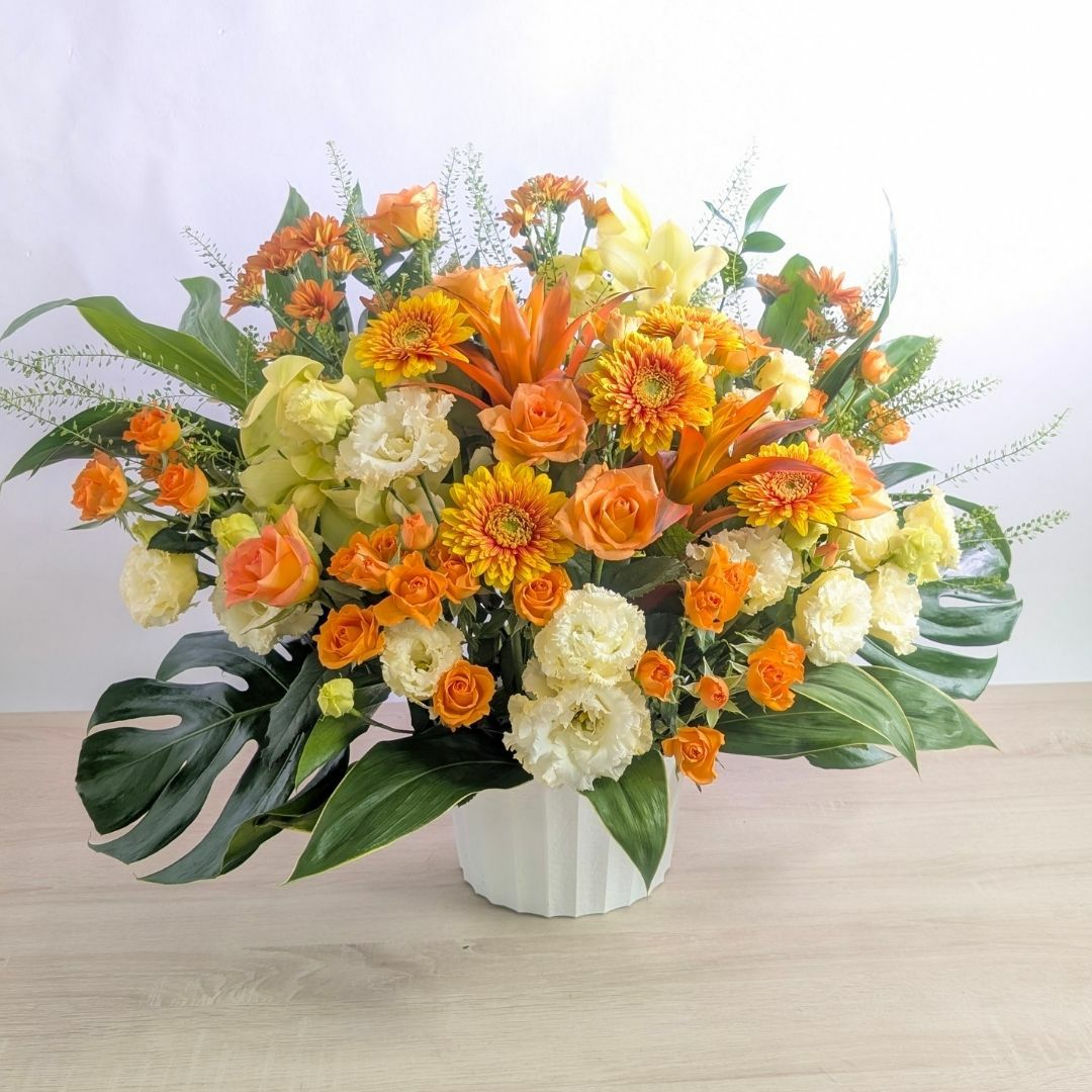 一般的なお祝い花、アレンジメントです。