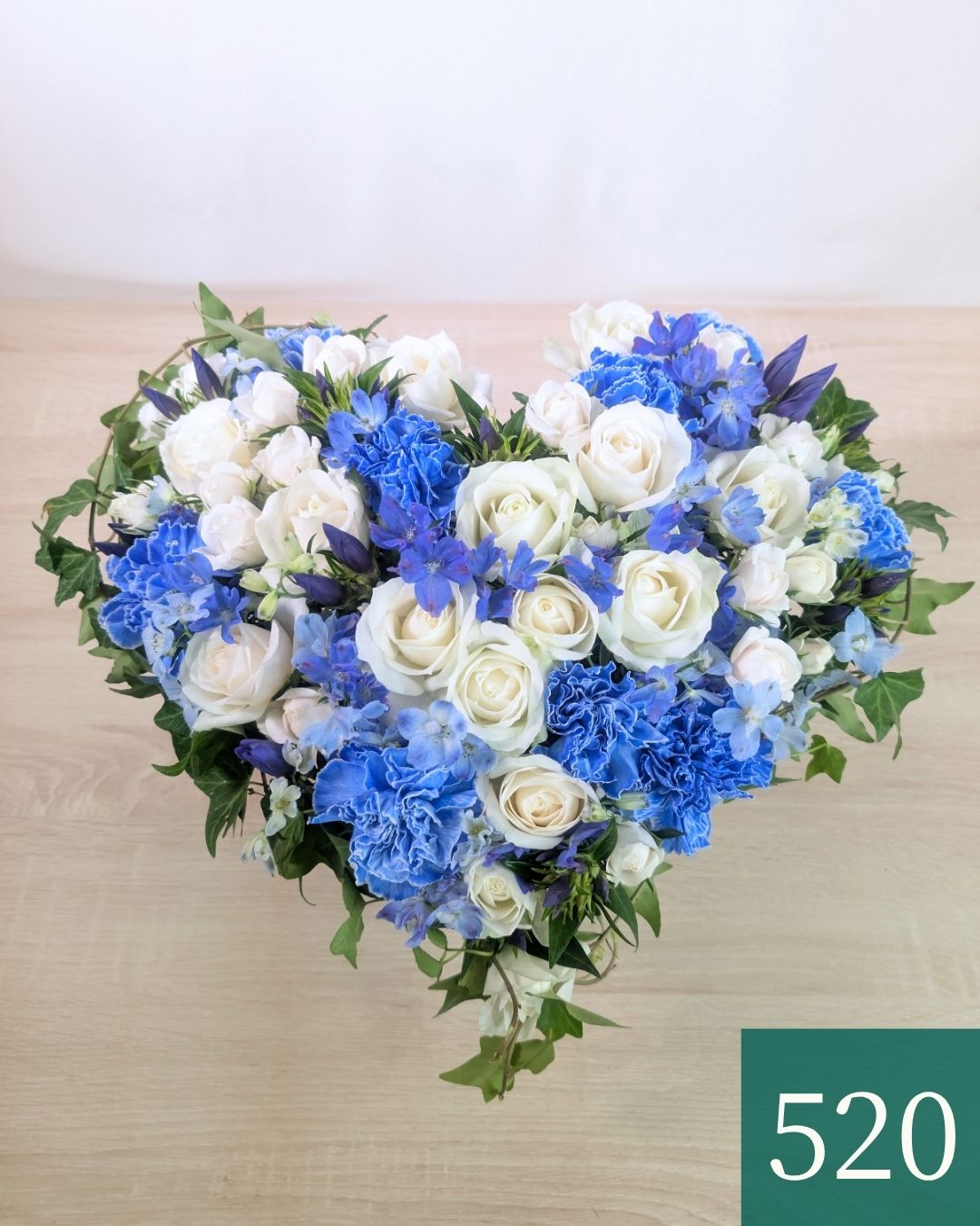 結婚祝いの花 アレンジメント 「Liebe（リーベ）」・おしゃれなサムシングブルー（青系）