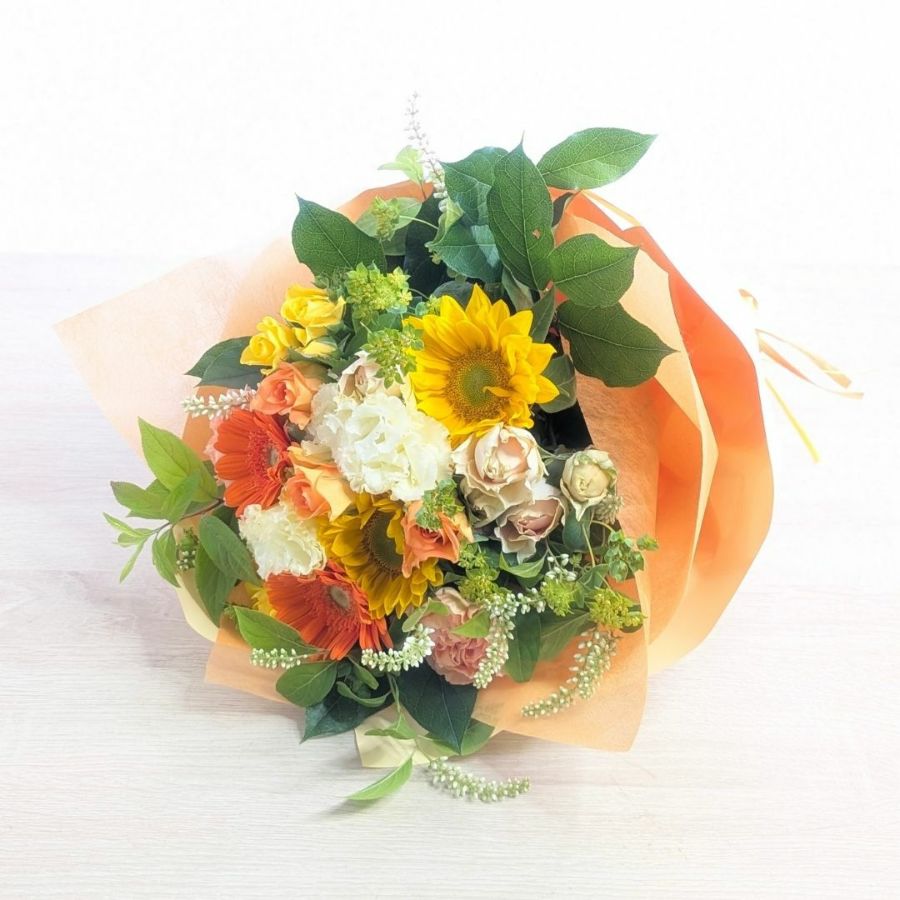 【プロにおまかせ】おしゃれな花束・季節の花で　MS