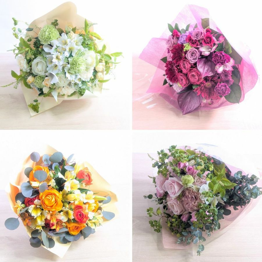 【プロにおまかせ】かわいい花束・季節の花で　MS | フラワーギフト 通販｜花以想 Hanaimo｜フラワーギフト（花以想）