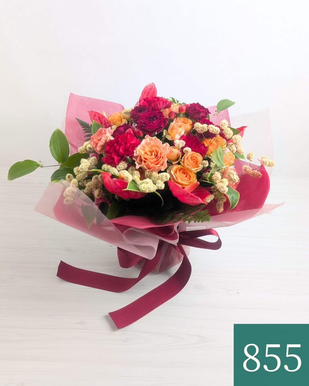そのまま飾れる花束、スタンドブーケ。もらって嬉しい花束のプレゼント　華やかサイズ