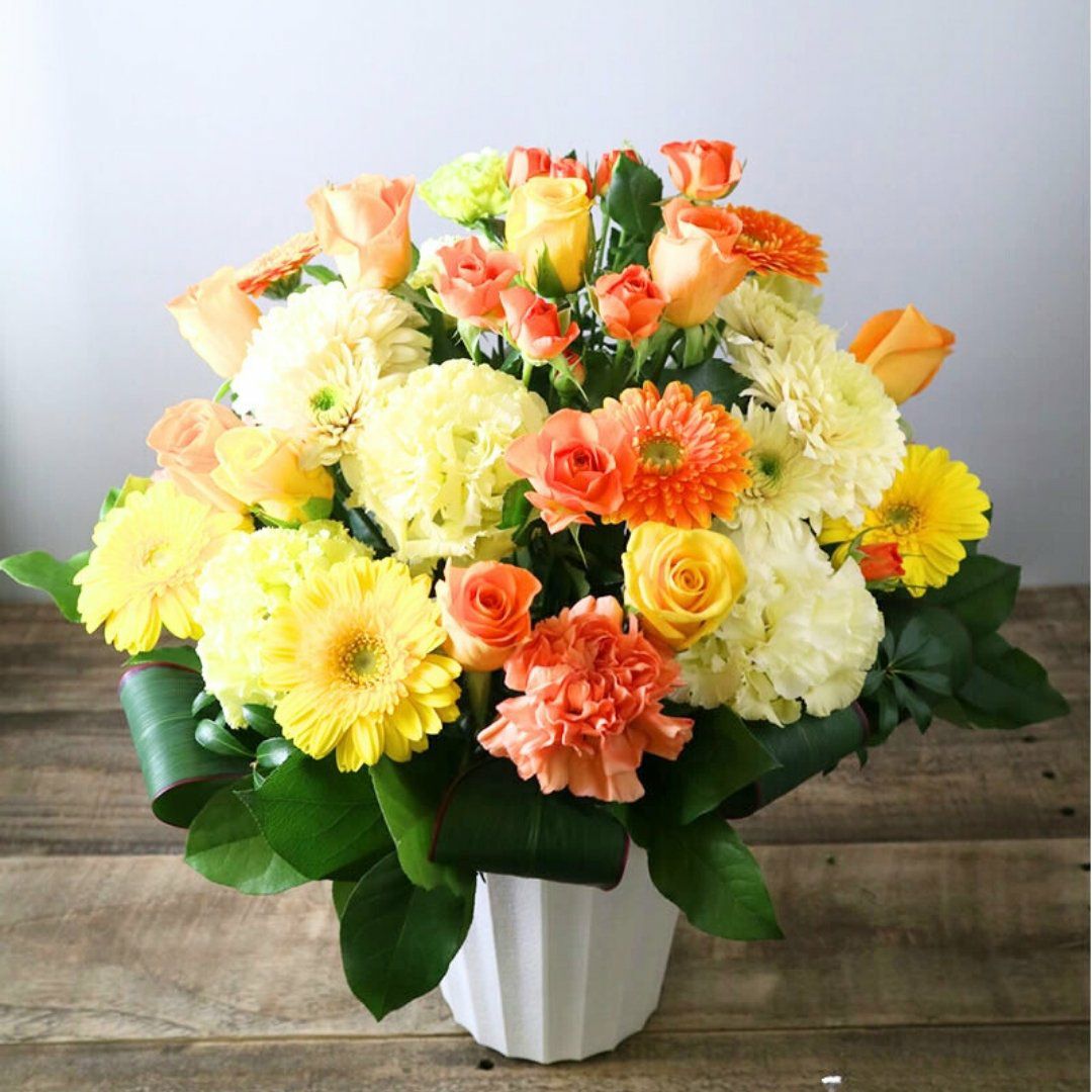 長寿祝いのお花。米寿、卒寿、白寿、100歳、101歳のお祝いに贈るアレンジメント・花束。フラワーギフト。