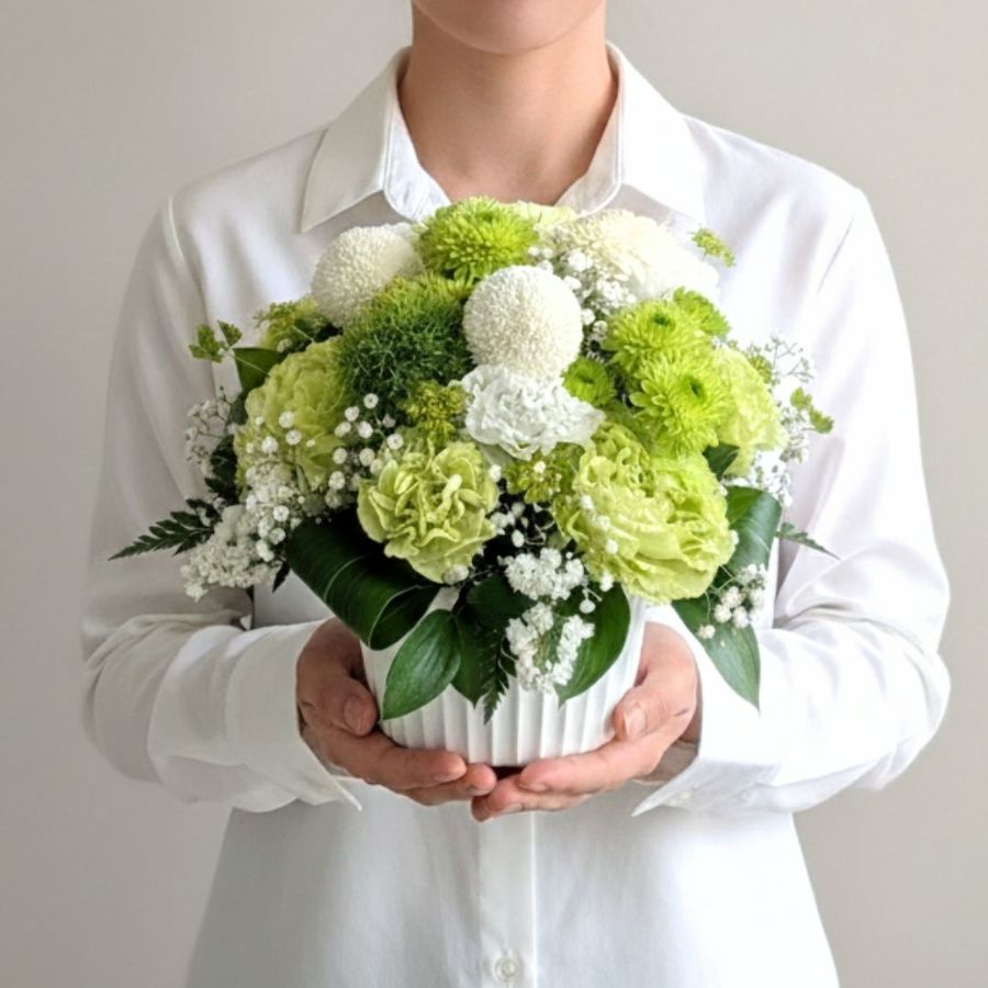 【命日 仏壇 法要用◎季節のおまかせ】お供えアレンジメント