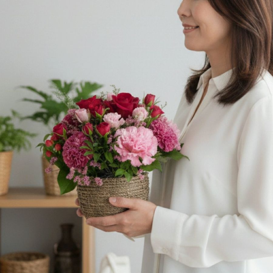 いつでもおしゃれに贈りたい｜アレンジメント「Sempre（センプレ）」 ｜お花のプレゼント・花ギフト通販 ｜フラワーギフト花以想（はないも）