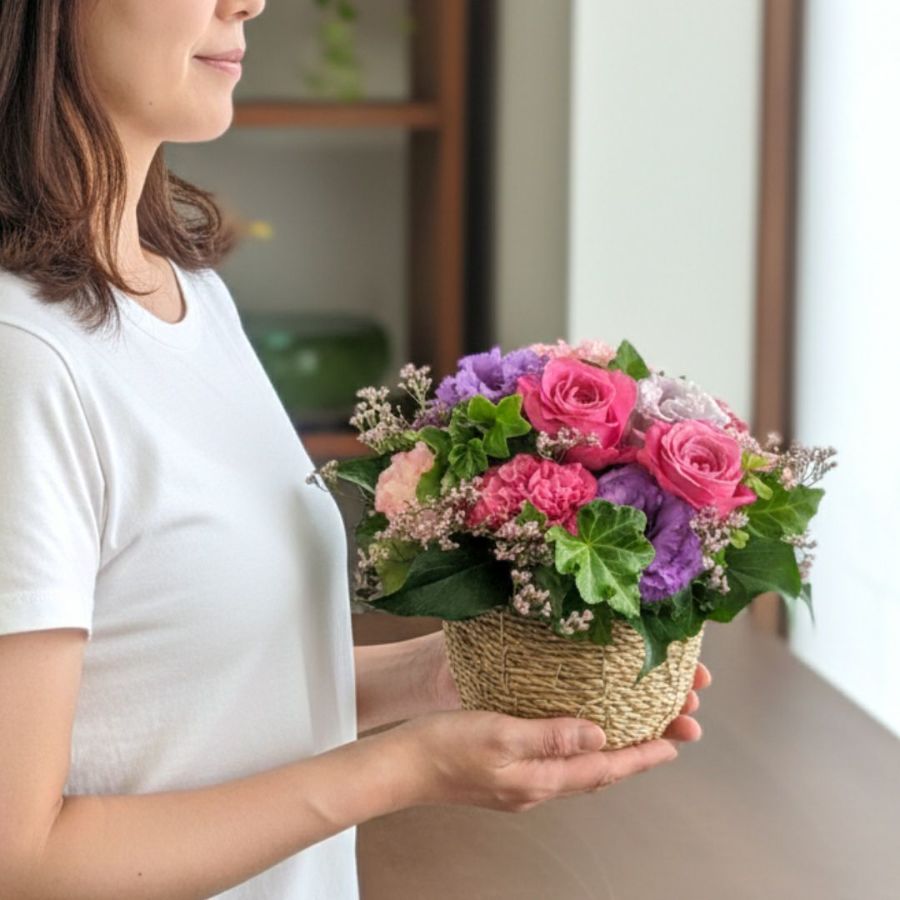 誕生日・記念日に　選ばれる花ギフト　花屋におまかせアレンジメント