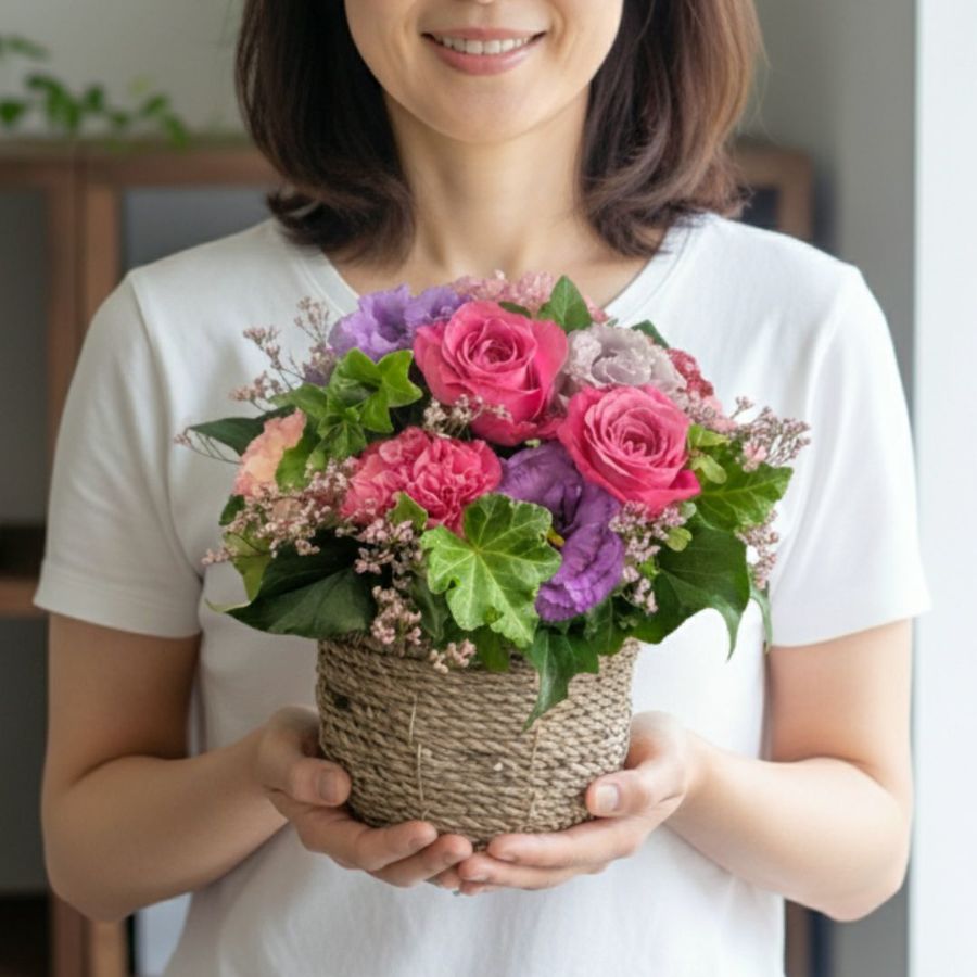 誕生日・記念日に　選ばれる花ギフト　花屋におまかせアレンジメント