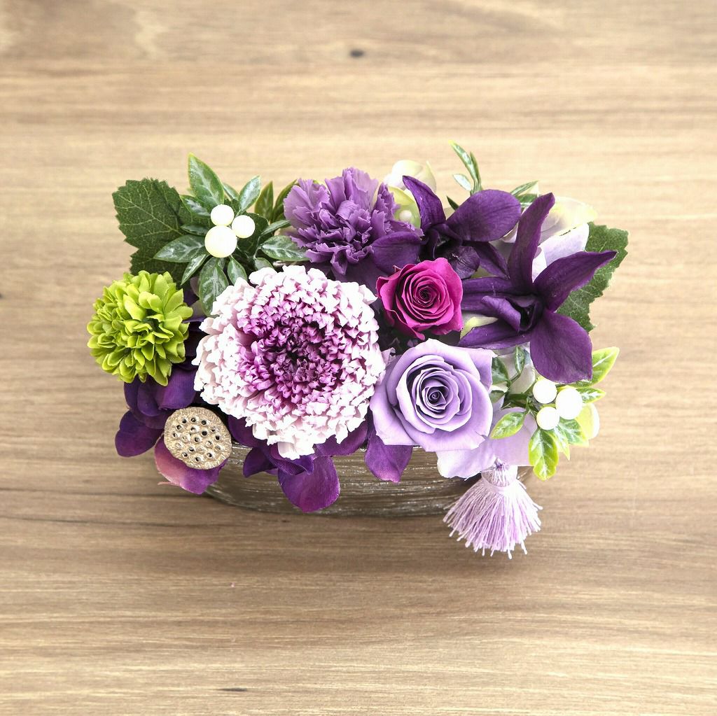 お供えに贈る花　お供え用 プリザーブドフラワー 仏壇用の花　枯れないお花