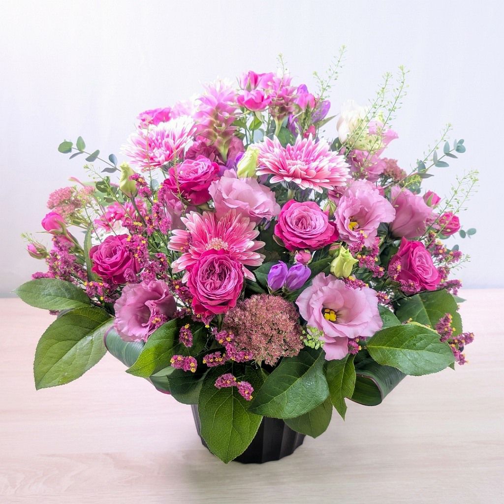 米寿88歳を祝う花。長寿祝いの花束・アレンジメント 。父母・祖父母に喜ばれるお花の贈り物