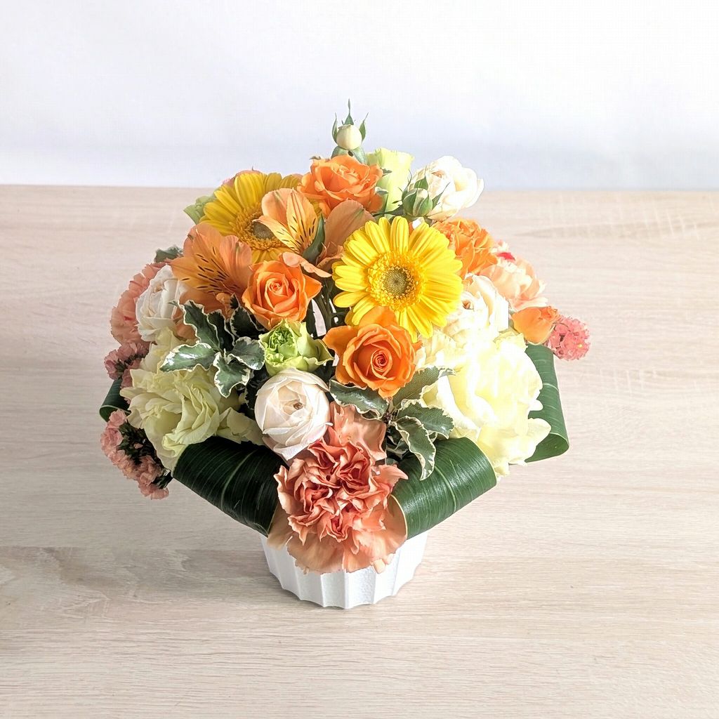 米寿88歳を祝う花。長寿祝いの花束・アレンジメント 。父母・祖父母に喜ばれるお花の贈り物