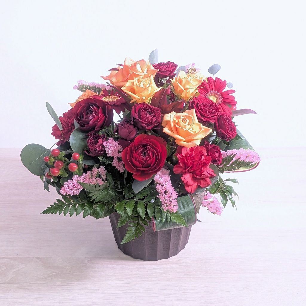 米寿88歳を祝う花。長寿祝いの花束・アレンジメント 。父母・祖父母に喜ばれるお花の贈り物