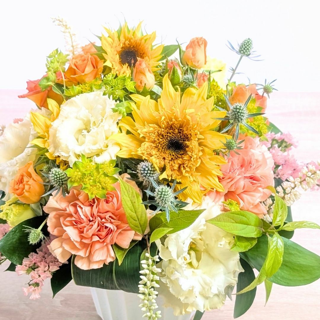 サマーギフト　夏の花ギフト　ひまわりを贈る　ひまわりのプレゼント