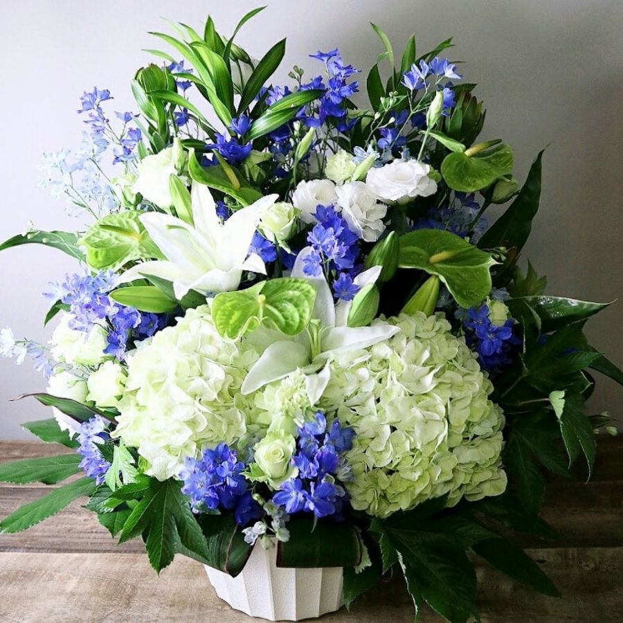 【就任祝い（社長就任・昇進）に贈る花◎おすすめ品】Sapphire（サファイア）アレンジメント５L
