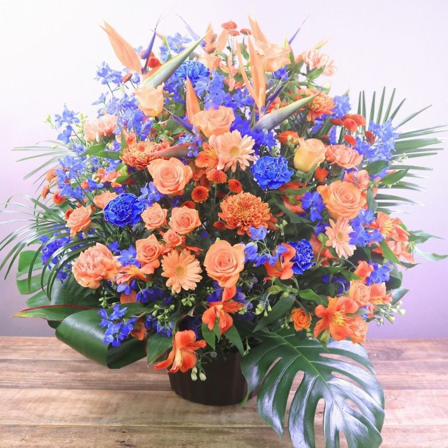 【就任祝い（社長就任・昇進）に贈る花◎迫力満点！】アレンジメント「フォーカス」５L