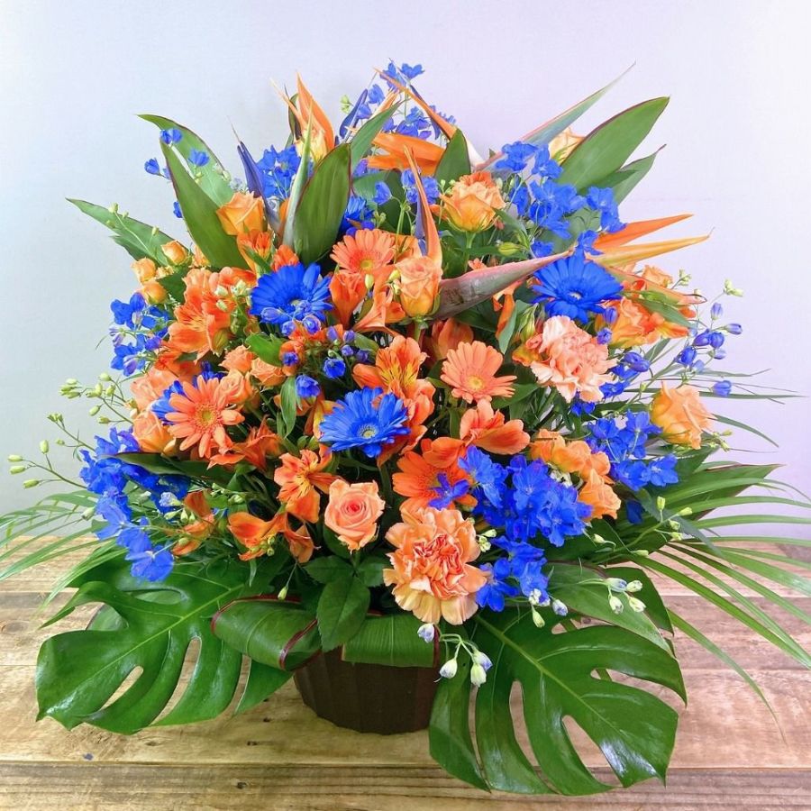 【就任祝い（社長就任・昇進）に贈る花◎迫力満点！】アレンジメント「フォーカス」５L