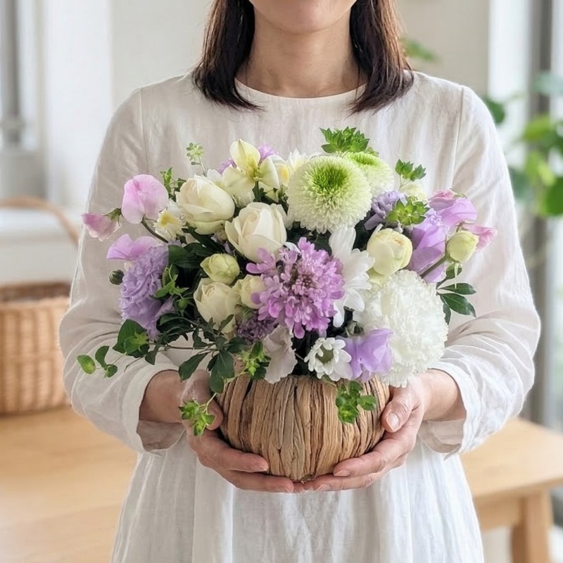 即日発送｜いますぐ「お供え」花ギフト｜アレンジメント〈供センプレ〉  ｜お花のプレゼント・花ギフト通販 ｜フラワーギフト花以想（はないも）