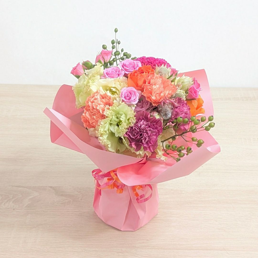 傘寿祝いの花。80歳の誕生日プレゼントに贈る花束・アレンジメント・お花のプレゼント