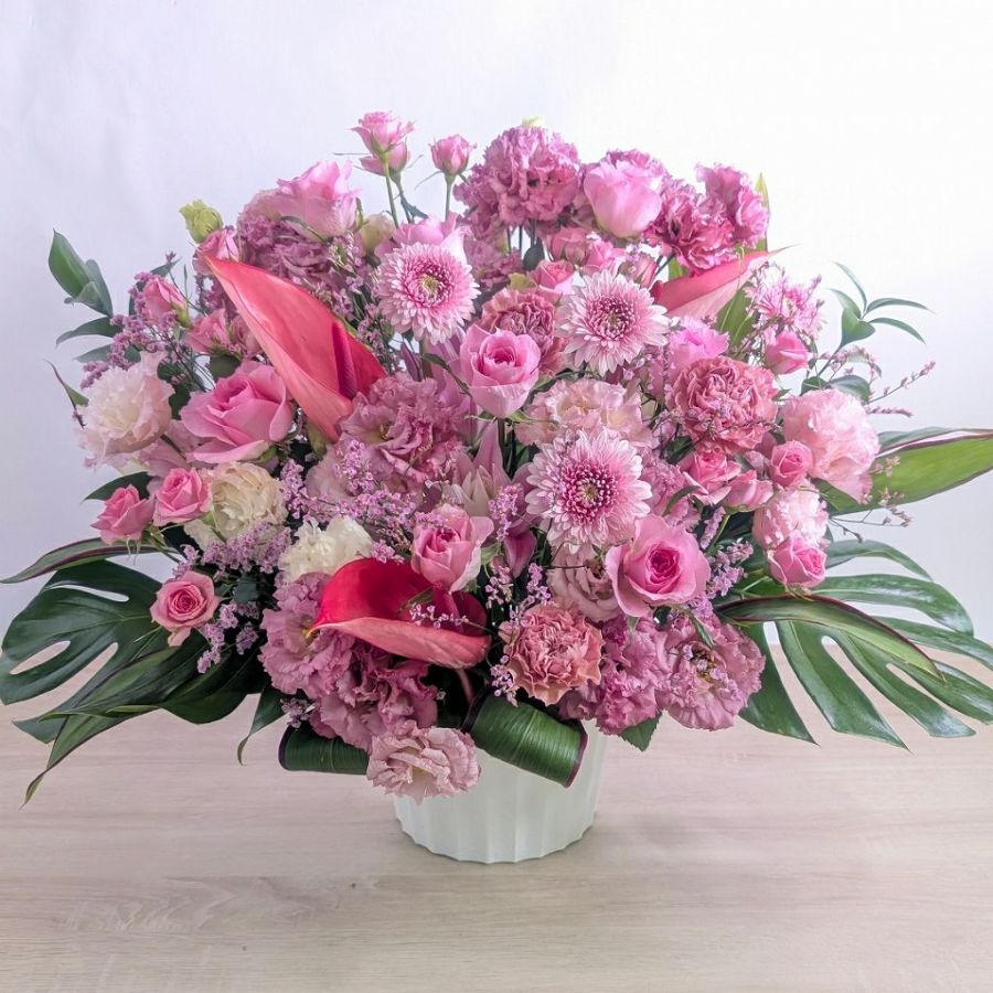 卒寿祝いの花。90歳の誕生日プレゼントに贈る花束・アレンジメント・お花のプレゼント