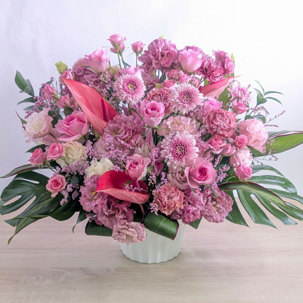 卒寿祝いの花。90歳の誕生日プレゼントに贈る花束・アレンジメント・お花のプレゼント