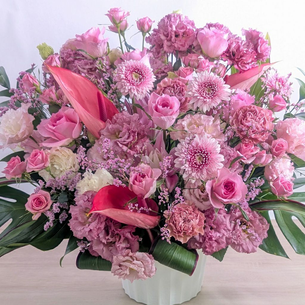 卒寿祝いの花。90歳の誕生日プレゼントに贈る花束・アレンジメント・お花のプレゼント