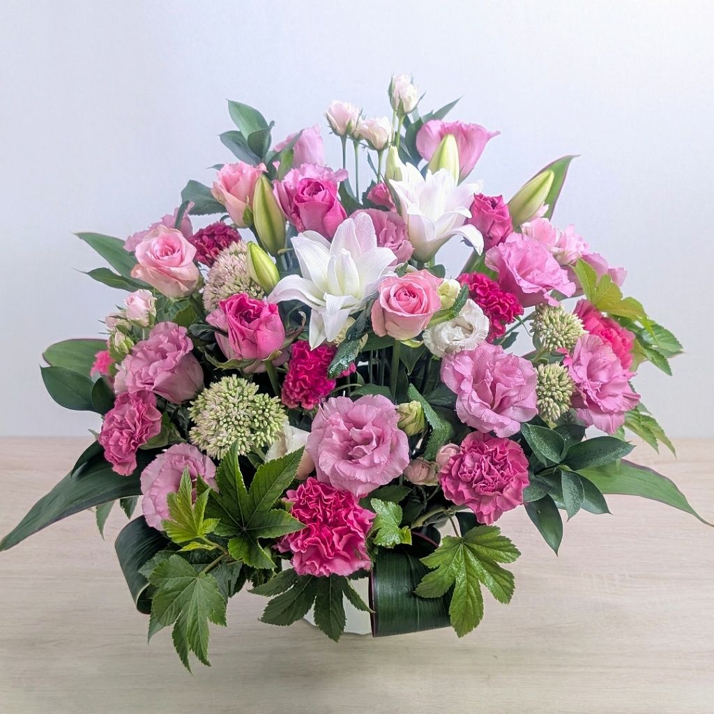 卒寿祝いの花。90歳の誕生日プレゼントに贈る花束・アレンジメント・お花のプレゼント